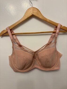 Lace Underwire Bra in Dusty Pink